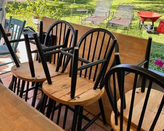 Wooden table and chairs