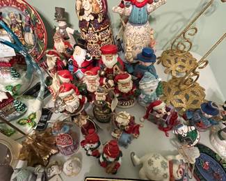 Jim Shore ornament series, figurines, ornament stands.