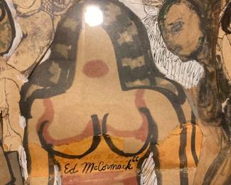 Original Ed Mc Cormack mixed media.