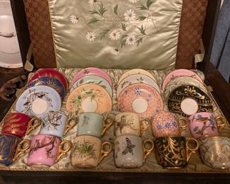 Rare and exceptional W.Lycett 1890's tea C&S unused in original box.