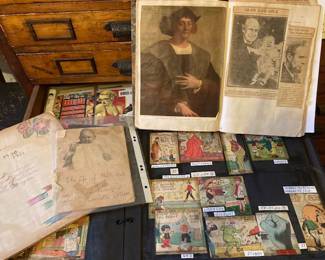 Many fantastic vintage scrap books