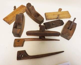 1246	LOT OF ANTIQUE WOOD WORKING TOOLS, AS FOUND
