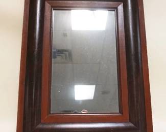 1078	ANTIQUE EMPIRE HANGING MIRROR IN OGEE FRAME, APPROXIMATELY 19 1/2 IN X 26 IN
