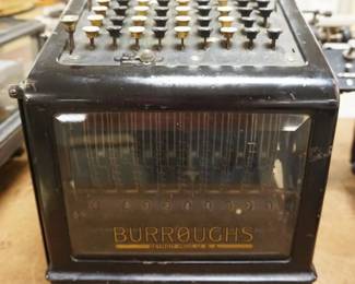 1291	BOROUGHS CALCULATOR, DAMAGE TO SIDE GLASS, APPROXIMATELY 10 IN X 18 IN X 13 IN HIGH
