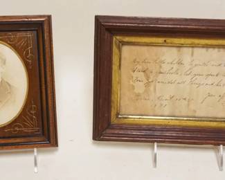 1230	2 MINIATURE WALNUT VICTORIAN FRAMES, LARGEST APPROXIMATELY 8 IN X 11 IN
