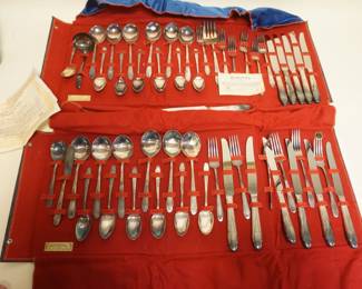 1122	WM ROGERS & SON 2 SILVERPLATE FLATWARE SETS
