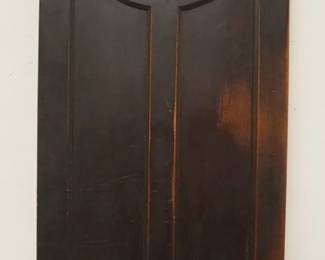 1221	ONE HALF OF SWING DOOR W/LEAD GLASS INSERT, APPROXIMATELY 21 1/2 IN X 55 IN
