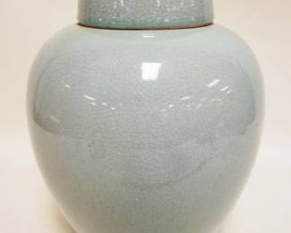 1241	CELADON COVERED URN, APPROXIMATELY 15 IN HIGH
