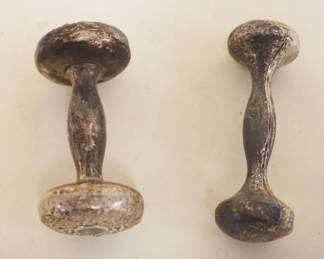 1063	2 STERLING BABY RATTLES MARKED GORHAM, APPROXIMATELY 3 IN C 1 1/2 IN
