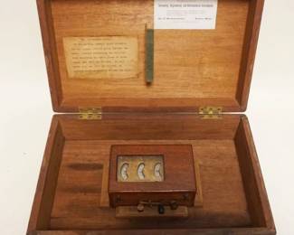 1294	CURRENT METER CL BERGER & SONS, CRACKED GLASS, APPROXIMATELY 15 IN X 9 IN X 5 IN HIGH OVERALL
