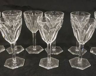 1148	BACCARAT SET OF STEMWARE, 11 PIECES, APPROXIMATELY 6 1/2 IN HIGH
