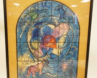 1256	SORLIER LITHO SIGNED MARC CHAGALL, APPROXIMATELY 25 IN X 32 IN OVERALL
