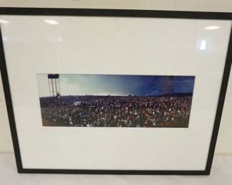 1104	PHOTO OF WOODSTOCK CONCERT SIGNED ELLIOTT LANDY ON MATT TITLED *BEFORE THE RAIN* NO 50, APPROXIMATELY 15 IN X 20 IN OVERALL
