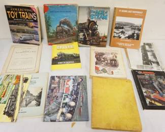 1261	LARGE LOT OF TRAIN & TOY TRAIN BOOKS
