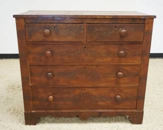 1190	MAHOGANY EMPIRE 5 DRAWER CHEST, APPROXIMATELY 43 IN X 21 IN X 38 IN HIGH
