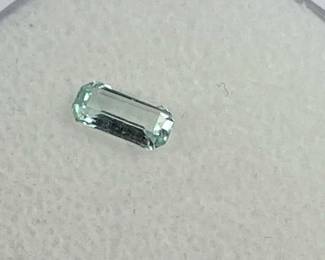 0.41Ct Emerald Cut Aquamarine Gemstone