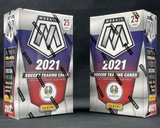 (2) 2021 Mosaic Soccer Cereal Box w/ Pulsars