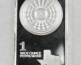 1oz 999 Silver Texas Bar