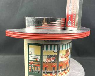 Hallmark Kiddie Car Classics Light Up Drive-In Tin