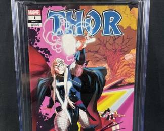 Thor #1 Anka Variant, Signed Cates CGC 9.6