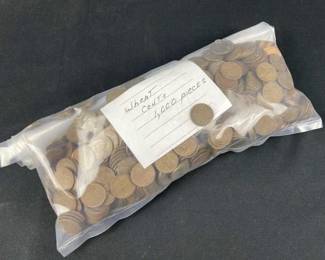 (1000) US Wheat Pennies Collection