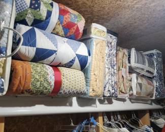Tons of new never used quilts 