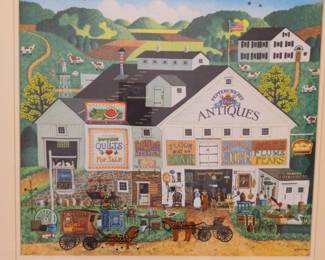 AMISH ART  SIGNED AND DATED