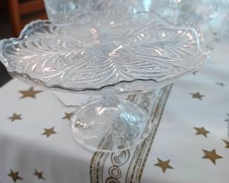 PRESSED GLASS STAND