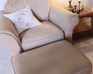 GUARDIAN  CHAIR AND OTTOMAN,  WITH MATCHING SOFA