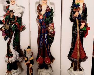 LENOX COLLECTABLE PENCIL SANTA FIGURES