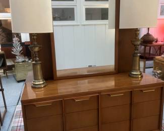 Basic-Witz dresser and mirror - 6 drawers