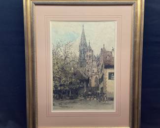 Luigi Kasimir Signed Etching