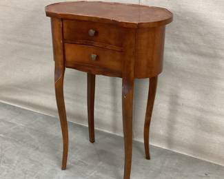French Kidney-Shaped Bedside Stand