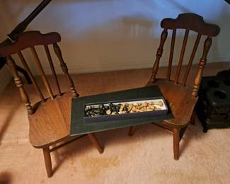 CHILD / DOLL CHAIRS, CHESS PIECES