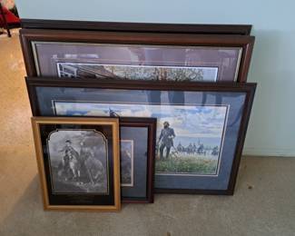 CIVIL WAR DECORATIVE FRAMED ART