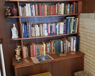 BOOKS,  STATUES AND FOOTSTOOLS