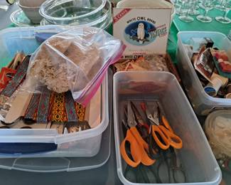 LACE, SCISSORS, BUTTONS, NOTIONS, THREAD, ETC.