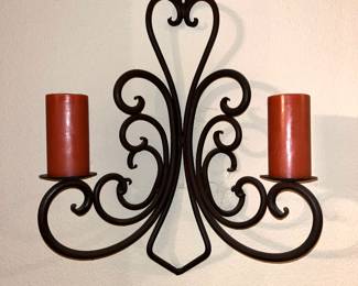 Iron Wall Sconces x 2 