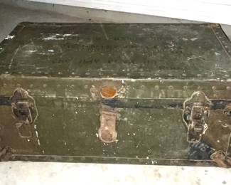 WWII Military issue foot locker 