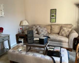 Love Seat with matching ottoman
