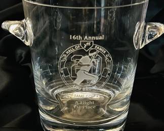 16th Annual Hall Of Famer Lou Brock Tiffany Crystal Ice Bucket