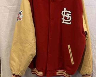 Lou Brocks National League Of Professional Baseball Clubs Letterman Style St. Louis Cardinals Jacket