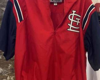 Lou Brocks Personal St. Louis Cardinals Short Sleeve Pullover Majestic Authentic