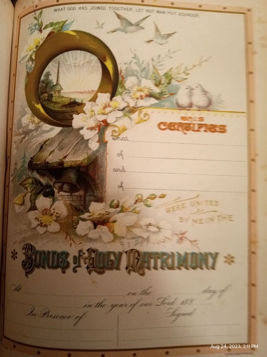 Bible 1875. Family pages are clean for your own information.