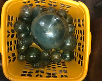 hand blown glass Buoy's