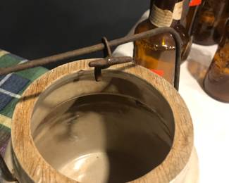 Old crockery with lid