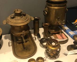 Brass Russian  & ? Samovar