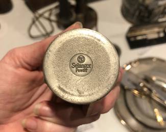 Selangor Pewter ashtray and lighter