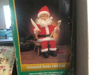 Animated Santa with list