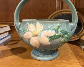 Vintage Roseville 1944  Art Deco Basket 